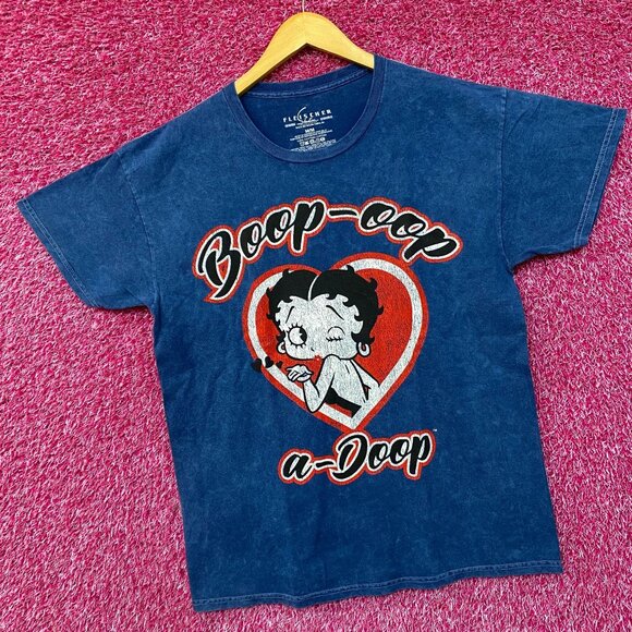 Betty Boop Boop-Oop-A-Doop Heart Art Graphic T-Shirt Medium - Picture 3 of 4